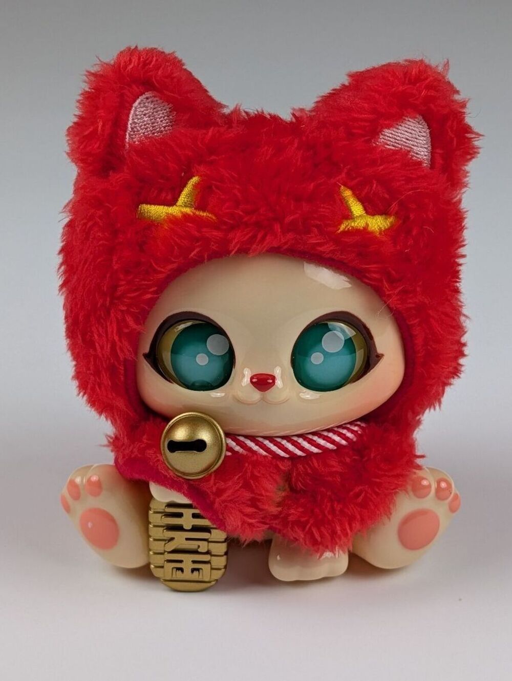 Picoco Red Lucky Fortune Cat Plush Keychain Bag Charm Designer Toy Confirmed